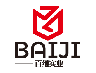 向正军的百继logo设计