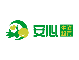 姜彦海的安心生鲜超市logo设计