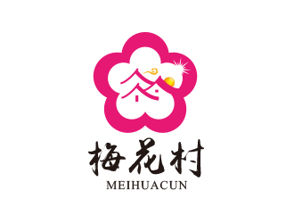 黄安悦的梅花村logo设计