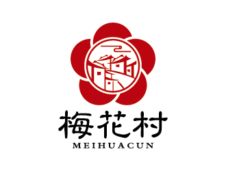 王涛的梅花村logo设计