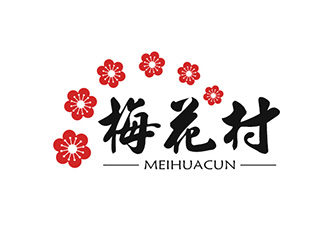 吴晓伟的梅花村logo设计
