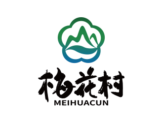 葛俊牟的梅花村logo设计