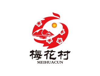 孙金泽的梅花村logo设计