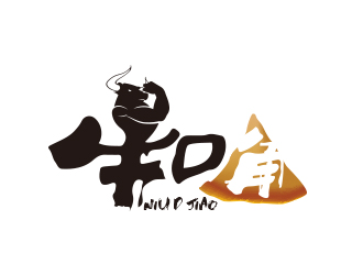 黄安悦的牛D角logo设计
