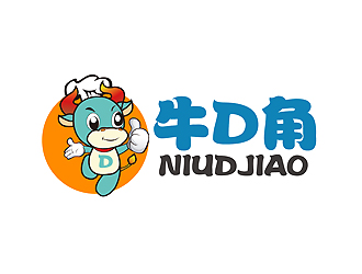 秦晓东的牛D角logo设计