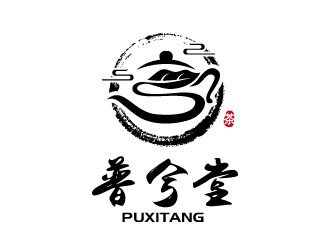 张俊的普兮堂茶文化logo设计