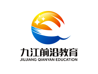 谭家强的九江市前沿教育培训学校logo设计