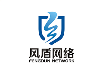 周都响的广东风盾网络科技有限公司logo设计
