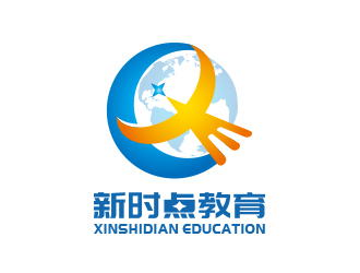 黄安悦的新时点教育咨询有限公司标志logo设计