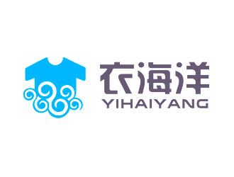 钟炬的yihaiyang衣海洋logo设计