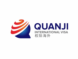 唐国强的权际海外 QUANJI/QuanJilogo设计