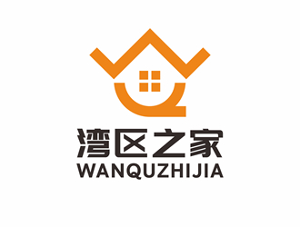 唐国强的湾区之家地产标志设计logo设计