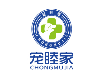 张俊的宠睦家动物医院logo设计