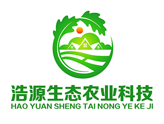 潘乐的浩源生态农业科技logo设计