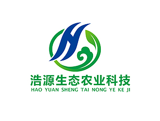 盛铭的浩源生态农业科技logo设计