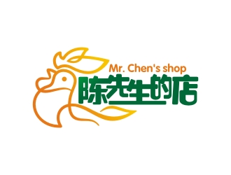 曾翼的陈先生的店logo设计