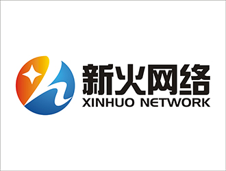 周都响的广州新火网络传媒有限公司logo设计