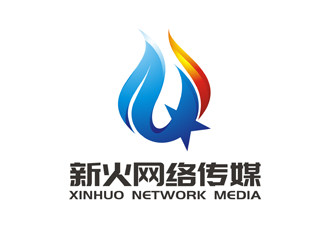 谭家强的广州新火网络传媒有限公司logo设计