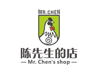 郑锦尚的陈先生的店logo设计