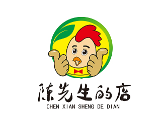 盛铭的陈先生的店logo设计