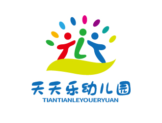 张俊的天天乐幼儿园logo设计