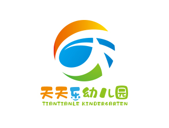 黄安悦的天天乐幼儿园logo设计