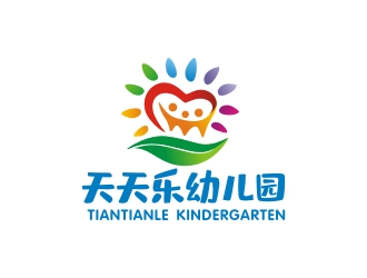 曾翼的天天乐幼儿园logo设计