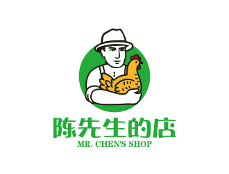 孙金泽的陈先生的店logo设计