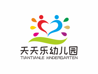 何嘉健的天天乐幼儿园logo设计