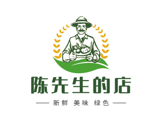 杜莉萍的陈先生的店logo设计