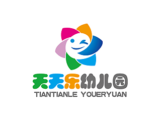 秦晓东的天天乐幼儿园logo设计