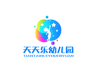 孙金泽的天天乐幼儿园logo设计