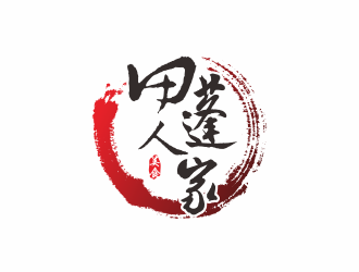 何嘉健的田蓬人家食品logo设计logo设计