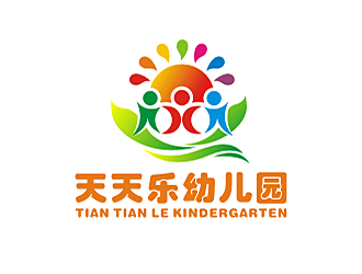 劳志飞的天天乐幼儿园logo设计