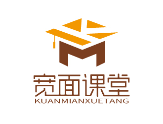 张俊的宽面课堂教育logo设计