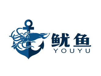 郭庆忠的鱿鱼logo设计