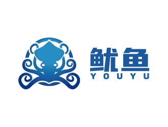 葛俊牟的鱿鱼logo设计