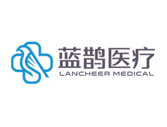钟炬的蓝鹊医疗科技公司，英文公司名：lancheerlogo设计