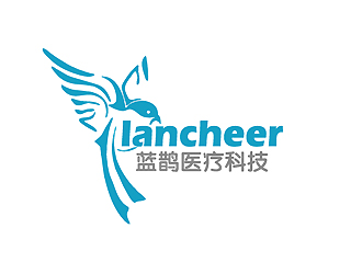 秦晓东的蓝鹊医疗科技公司，英文公司名：lancheerlogo设计