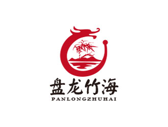 朱红娟的盘龙竹海logo设计