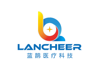 孙金泽的蓝鹊医疗科技公司，英文公司名：lancheerlogo设计