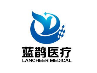 余亮亮的蓝鹊医疗科技公司，英文公司名：lancheerlogo设计
