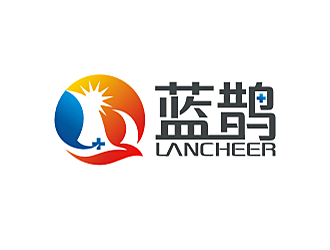 劳志飞的蓝鹊医疗科技公司，英文公司名：lancheerlogo设计