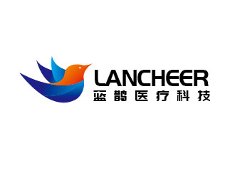李贺的蓝鹊医疗科技公司，英文公司名：lancheerlogo设计
