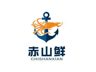 鱿鱼logo设计