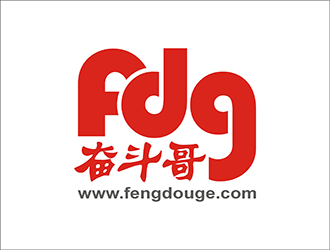 周都响的FDG奋斗哥logo设计