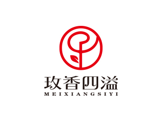 孙金泽的玫香四溢食品logo设计