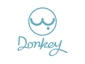 张俊的Donkey 手绘线条logologo设计