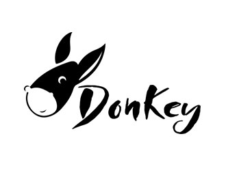 钟炬的Donkey 手绘线条logologo设计