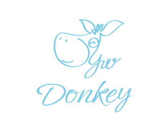 Donkey 手绘线条logologo设计